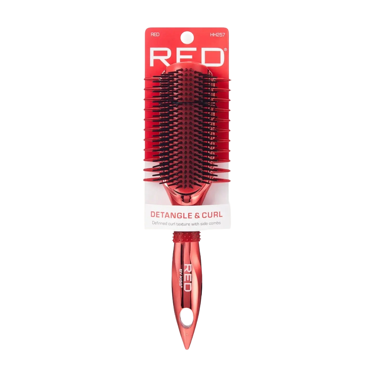 RED By Kiss Detangle and Curl Brosse Définissante [Rouge] #HH257