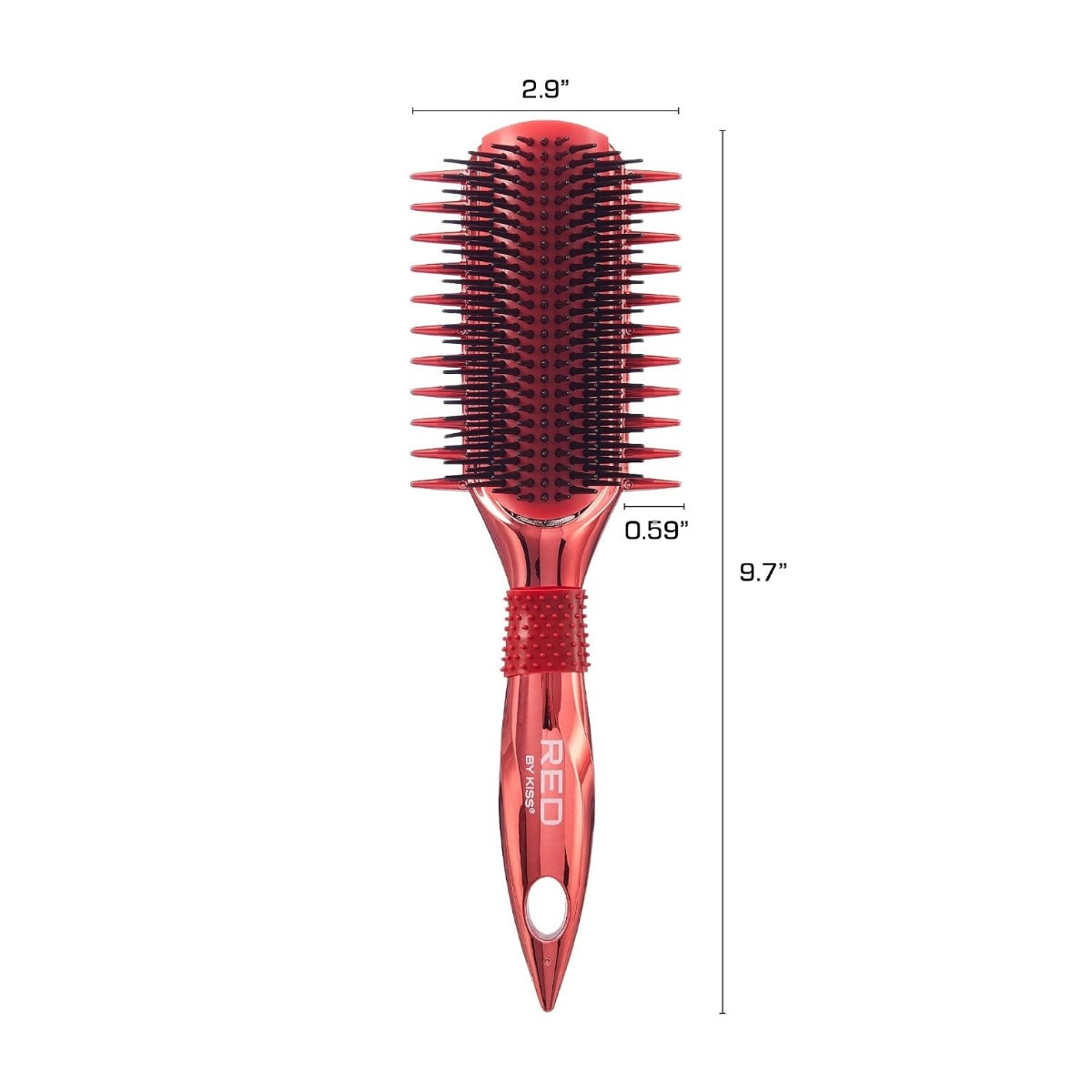 RED By Kiss Detangle and Curl Brosse Définissante [Rouge] #HH257