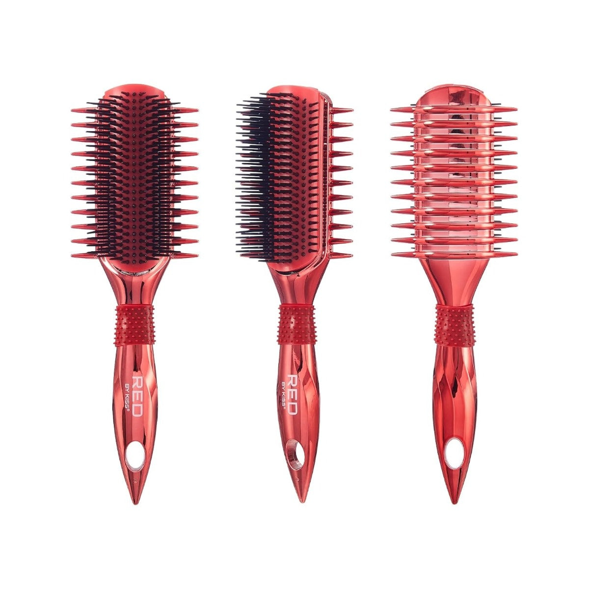 RED By Kiss Detangle and Curl Brosse Définissante [Rouge] #HH257