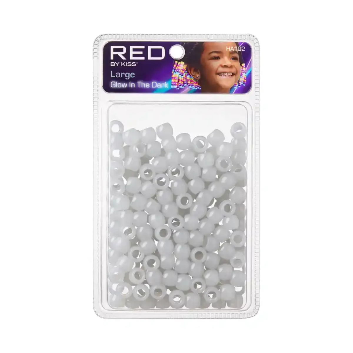 Perles de cheveux Red By Kiss Glow In The Dark [Large] [White] #HA102