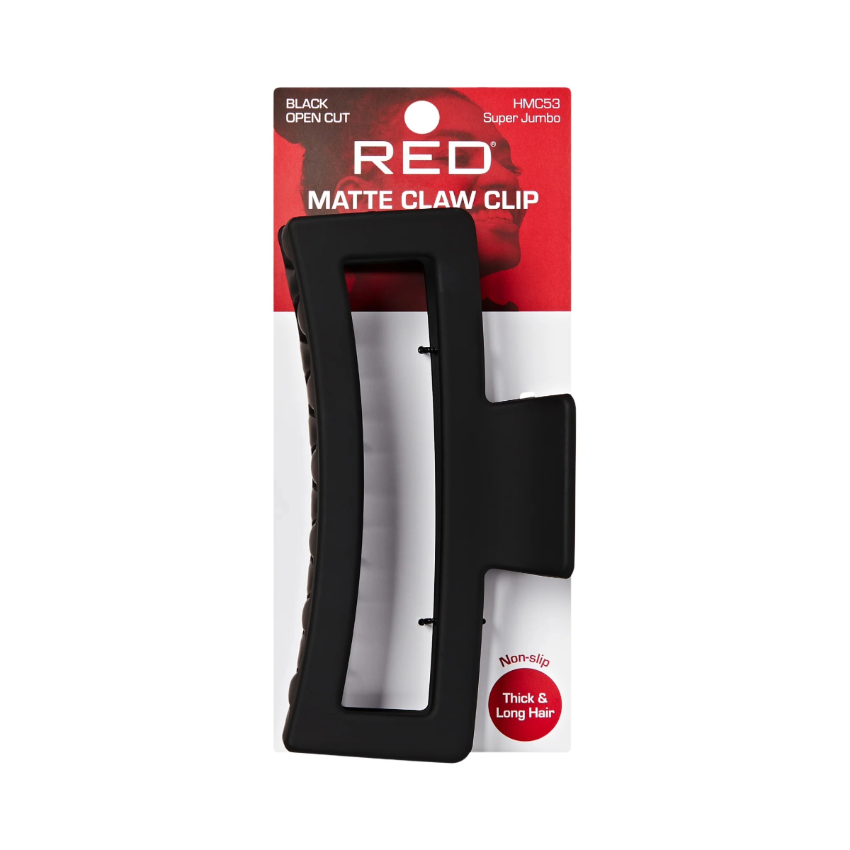 Red By Kiss Open Cut Claw [Super Jumbo] [Black Matte] #HMC53