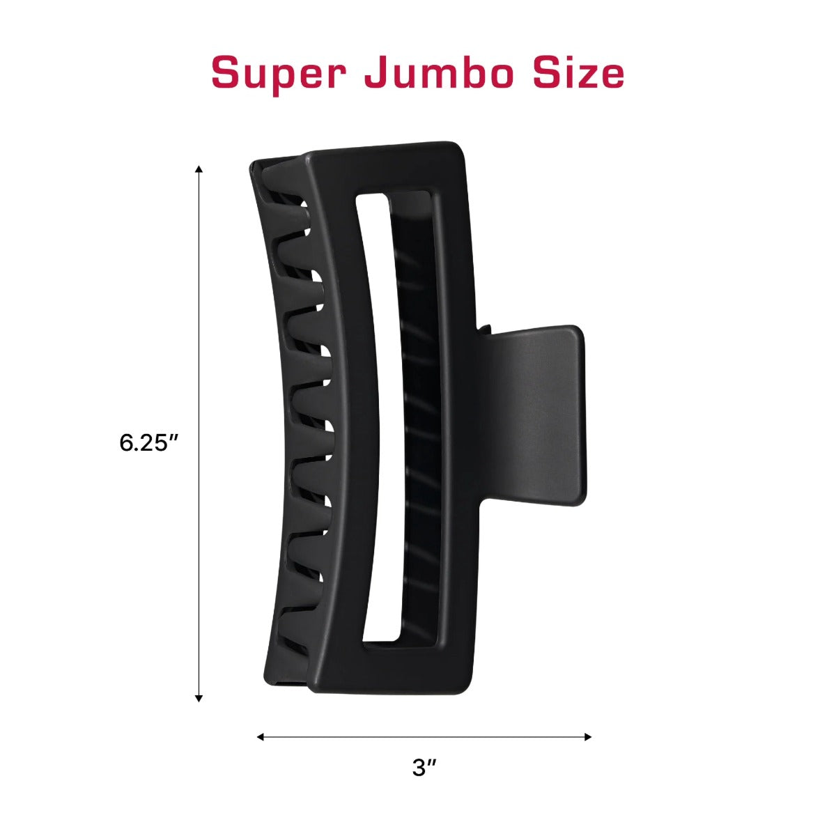 Red By Kiss Open Cut Claw [Super Jumbo] [Black Matte] #HMC53