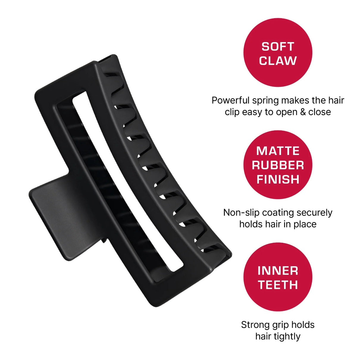 Red By Kiss Open Cut Claw [Super Jumbo] [Black Matte] #HMC53