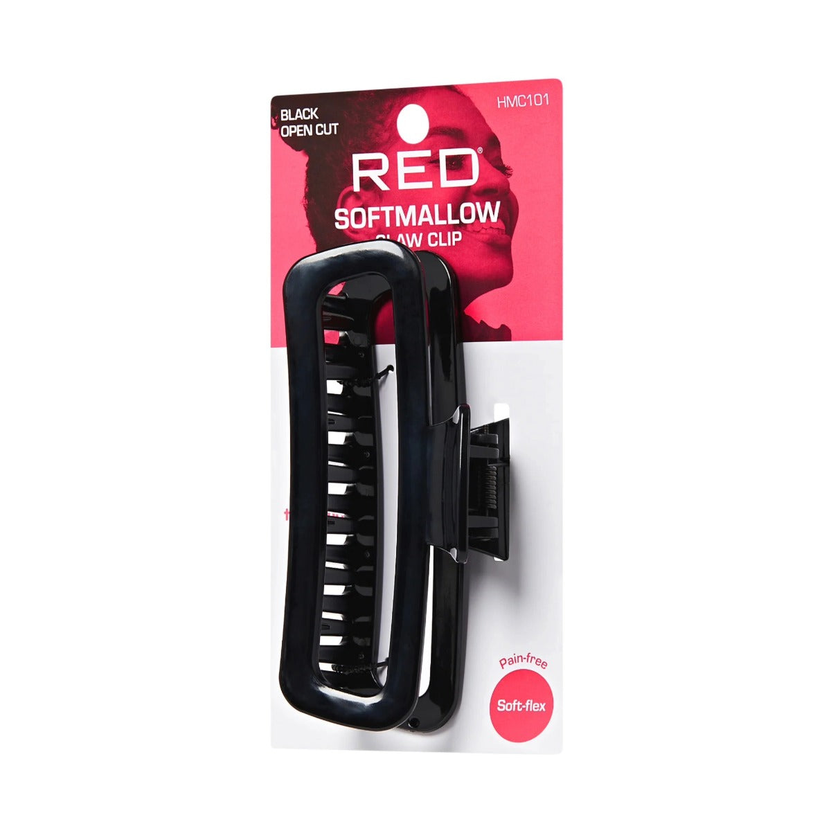 Red By Kiss SoftMallow Claw Clip [Open Cut] [Black] #HMC101