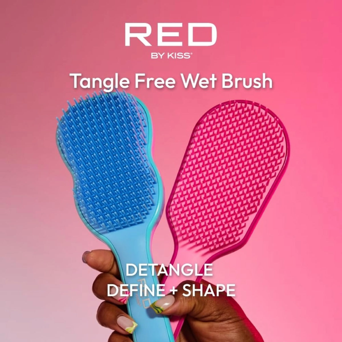 Red By Kiss Brosse Démêlante Tangle Free Pour Cheveux Mouillés [Rose] #HH263