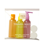 Ensemble de bouteilles de voyage rechargeables #BT03