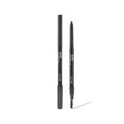 NICKA K auto eyebrow pencil in black with spoolie brush for precise eyebrow shaping