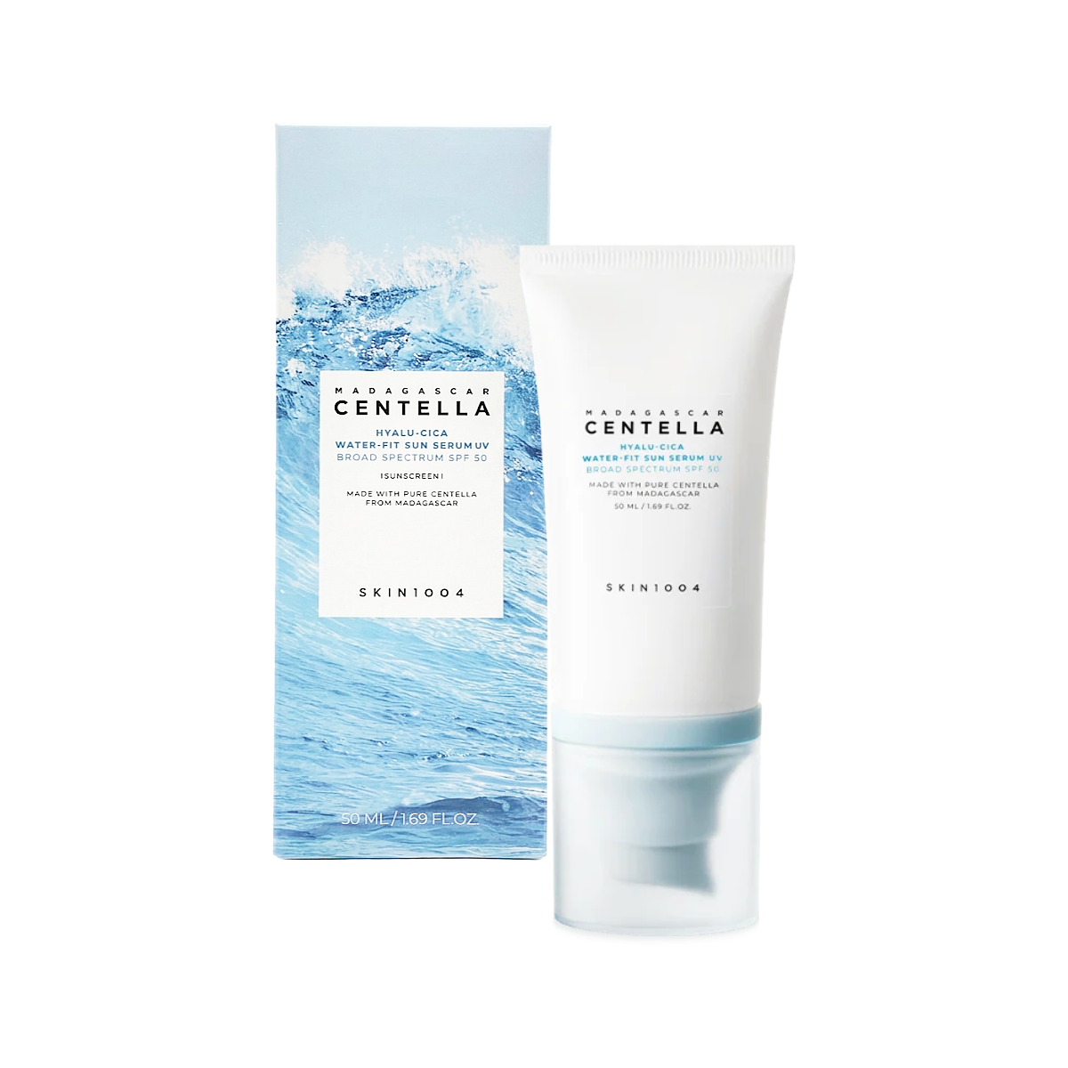 SKIN1004 Madagascar Centella Hyalu-Cica Water-Fit UV Sérum Solaire UV 1.69oz