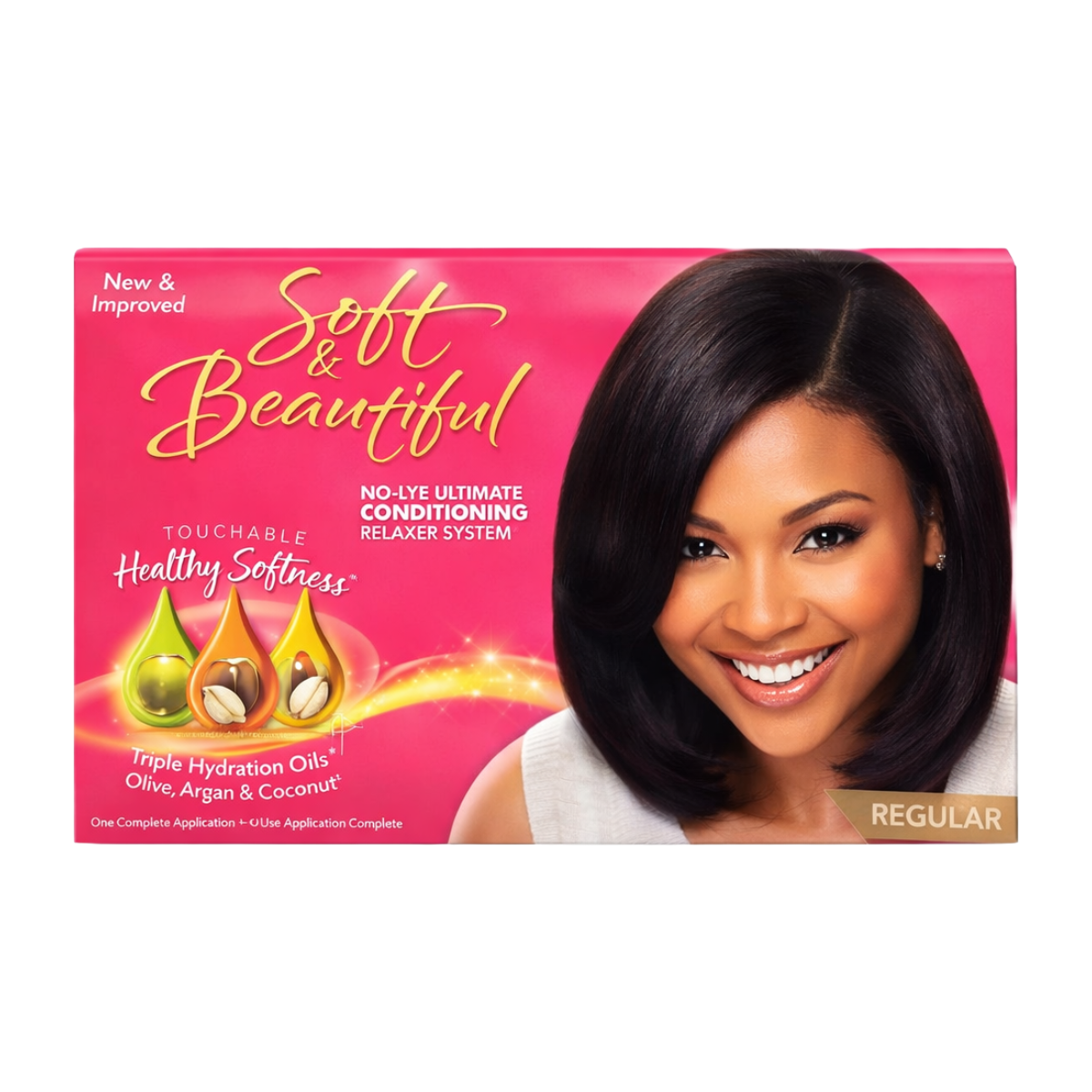 Soft & Beautiful No-Lye Ultimate Conditioning Relaxer System [Regular] Kit