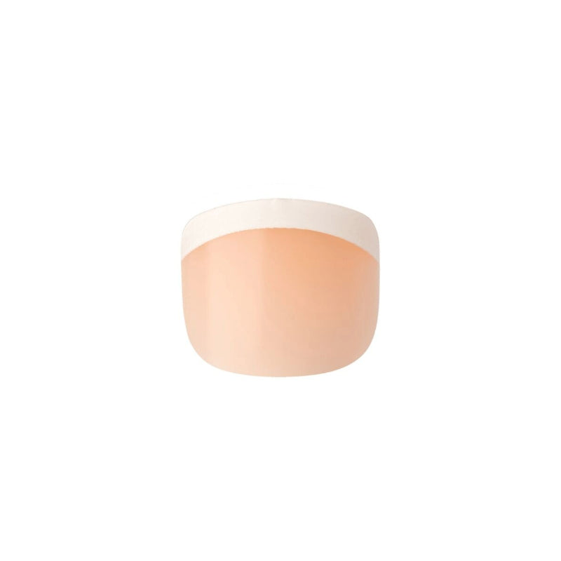 IVY BEAUTY by KISS nude press on toe nail with white French tip from acrylic french toenails kit