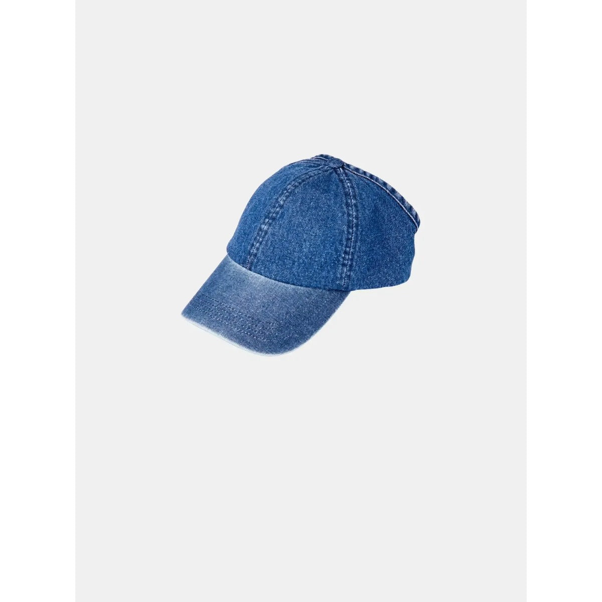 Satin Lined Backless Baseball Cap [Denim] #FH052