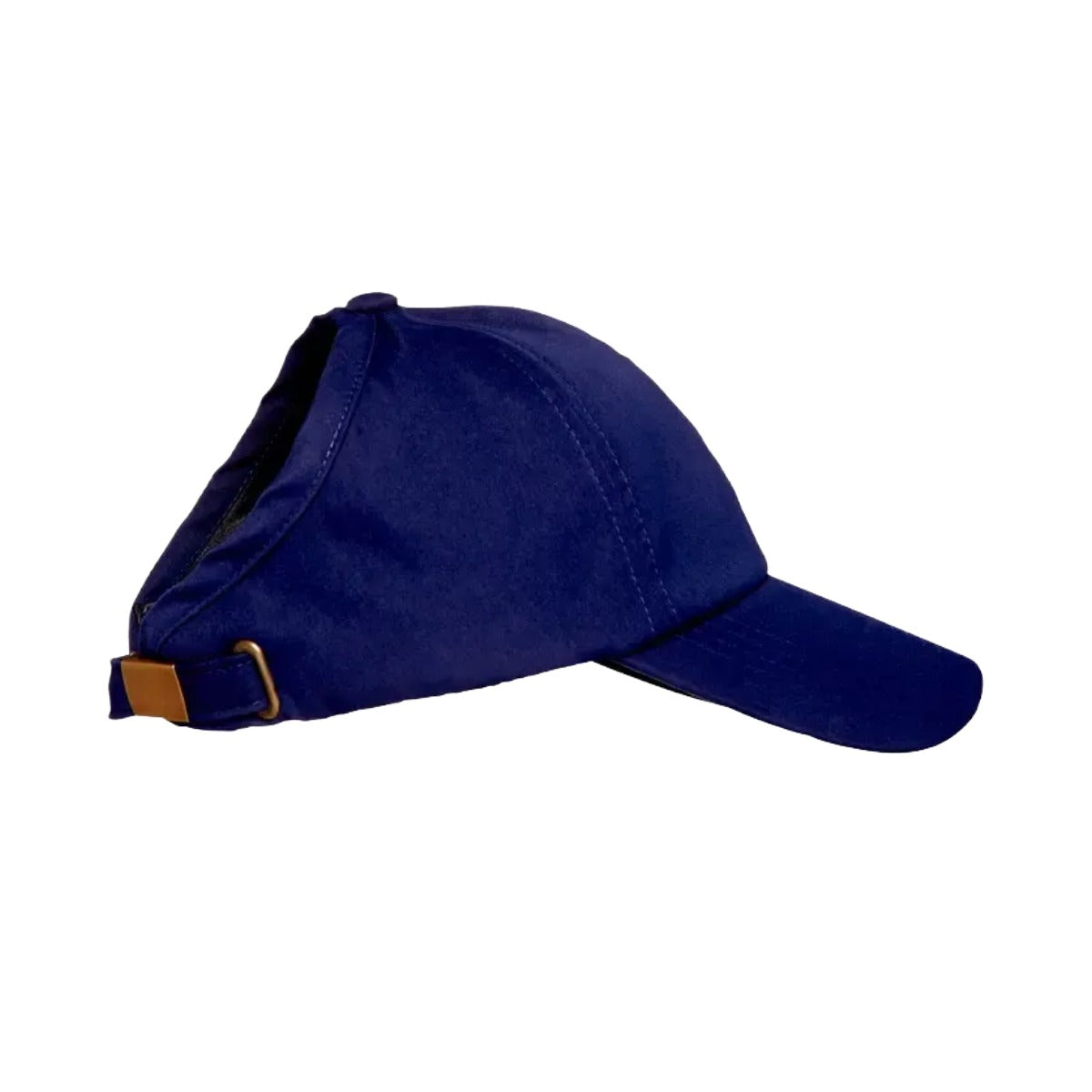 Satin Lined Backless Baseball Cap [Navy] #FH051