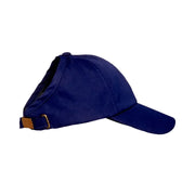 Satin Lined Backless Baseball Cap [Navy] #FH051