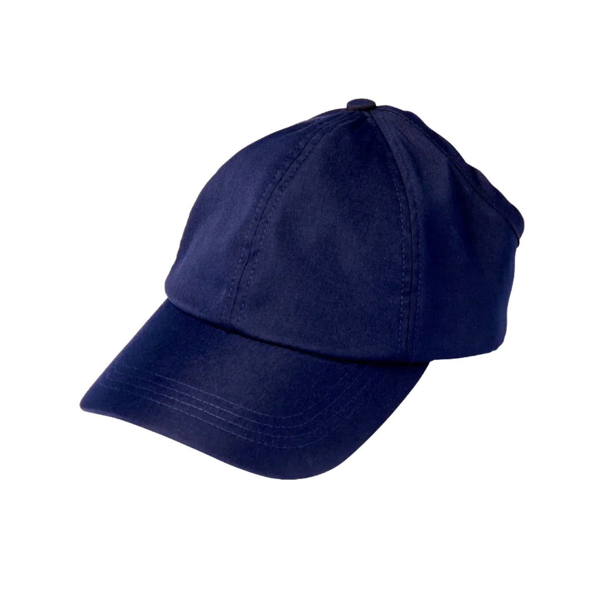 Satin Lined Backless Baseball Cap [Navy] #FH051