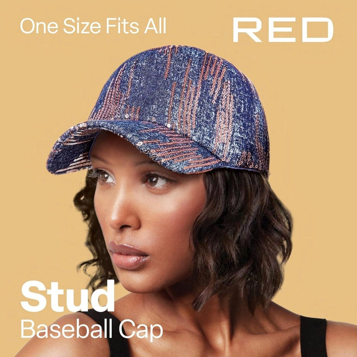 Casquette de Baseball à Boutons avec Doublure en Satin [Élevé 1] #FH60