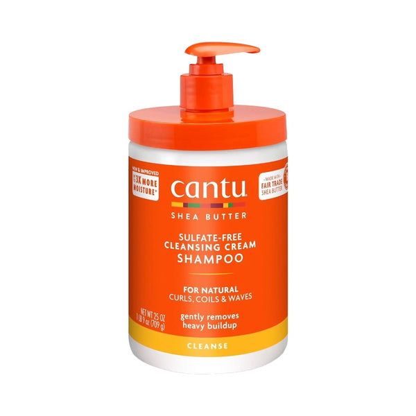 CANTU shea butter sulfate free shampoo orange pump bottle cleansing cream for natural curls