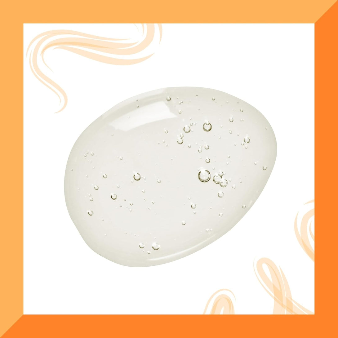 CANTU shea butter sulfate free shampoo clear gel droplet with bubbles representing moisturizing formula