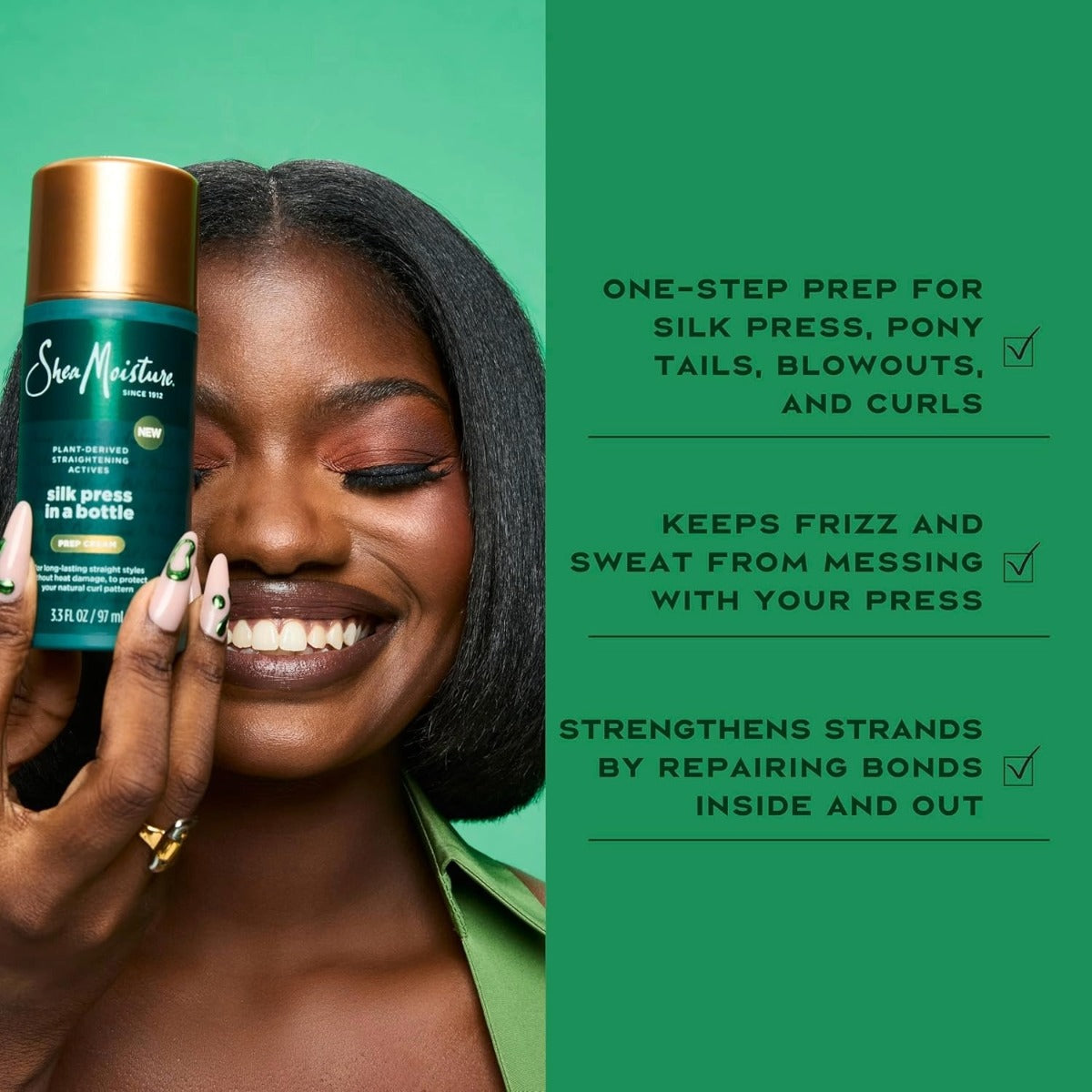 Shea Moisture Amla Oil Silk Press In A Bottle 3.3oz