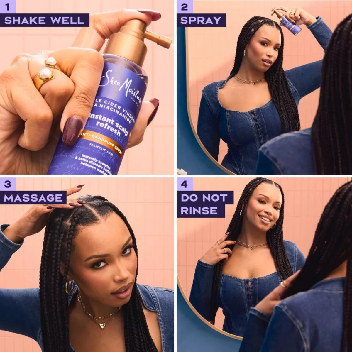 Shea Moisture Spray au vinaigre de cidre de pomme 4oz