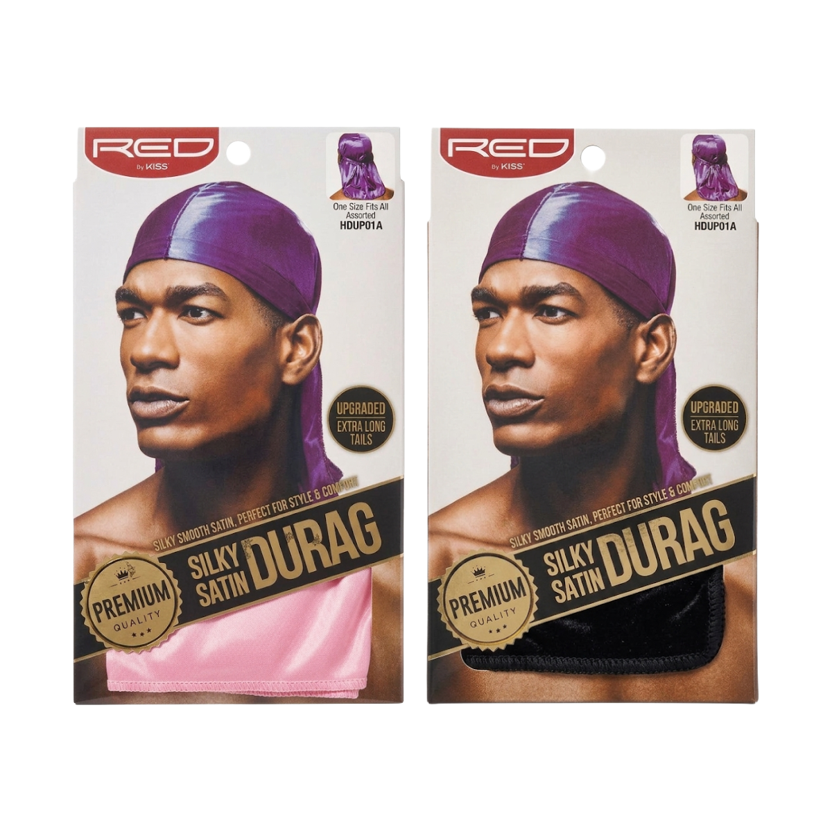 Durag en satin soyeux [Couleurs assorties] #HDUP01A