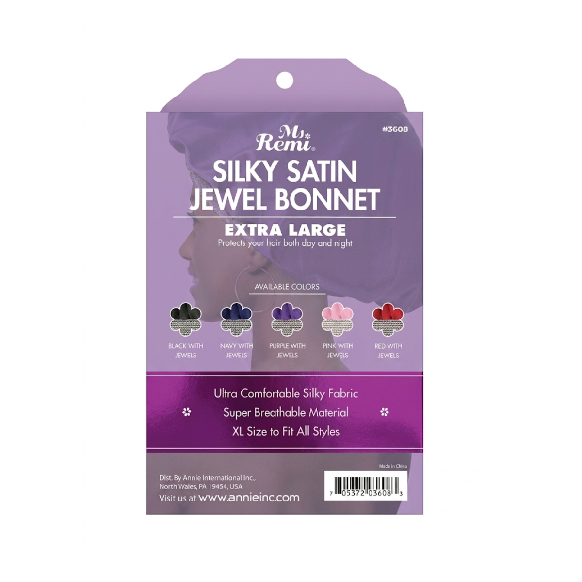 Bonnet Bijou Satin Soyeux [XL] [Couleur Assortie] #3608