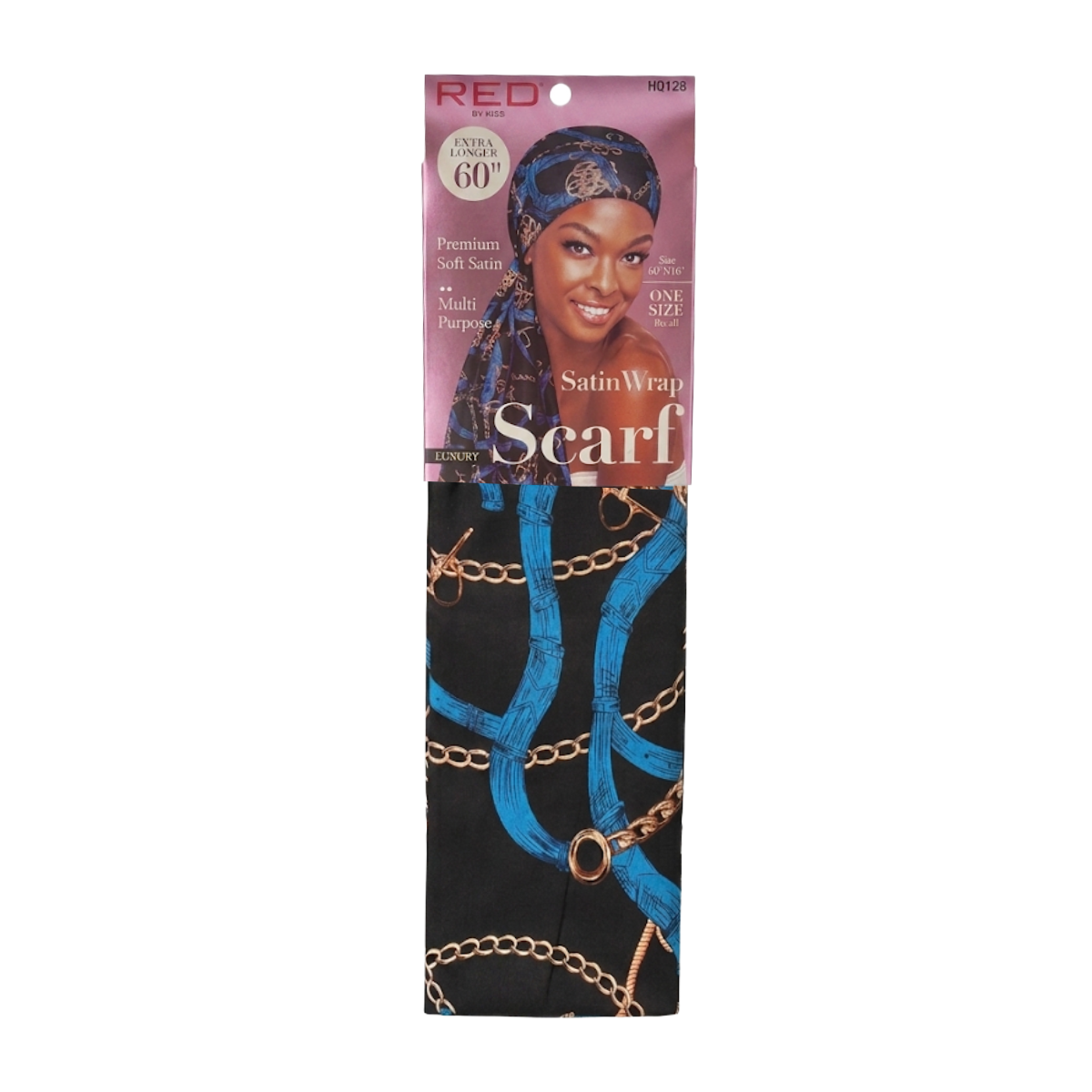 Foulard en satin soyeux 60"X16" [Luxe 3] #HQ128