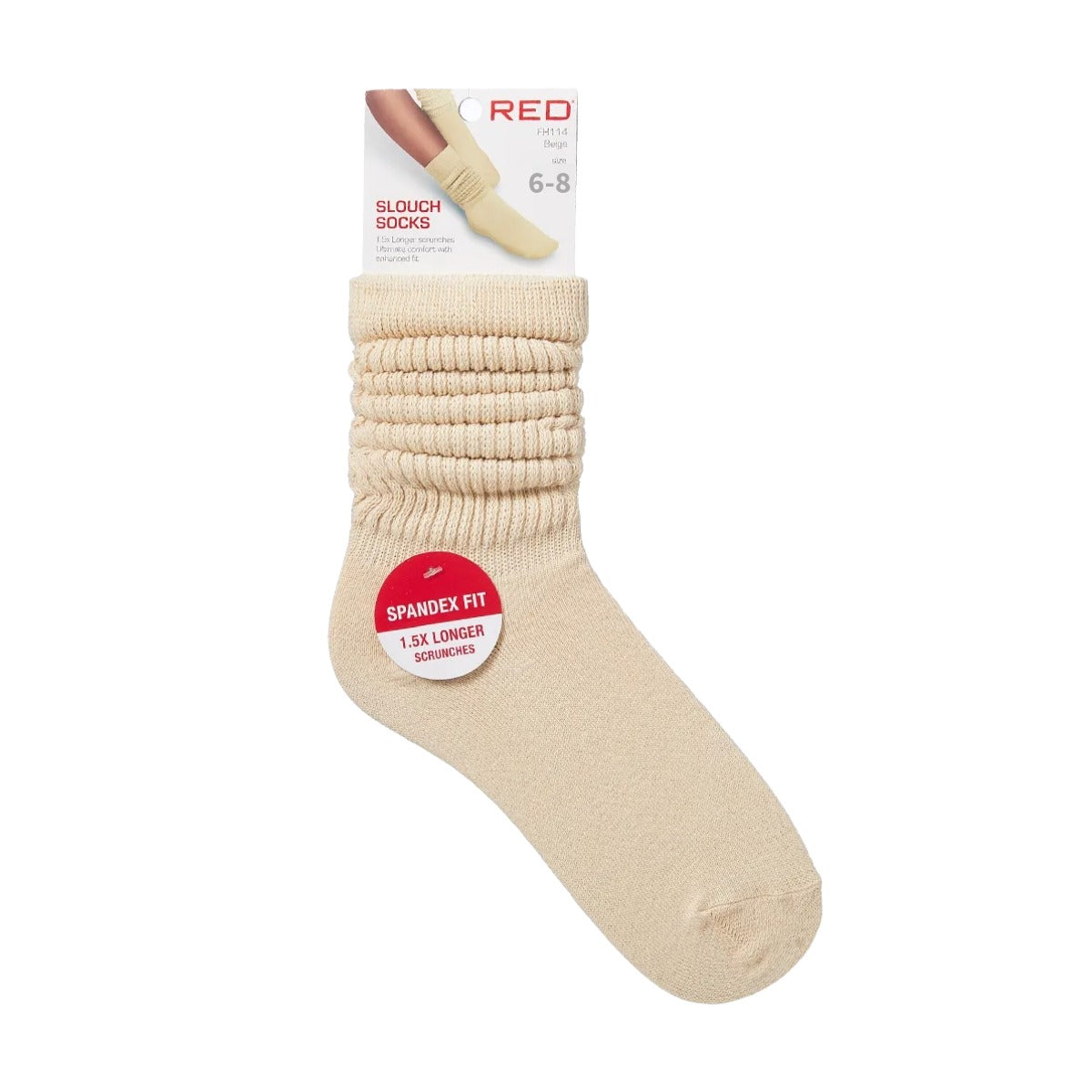 Chaussettes souples [Beige] #FH105