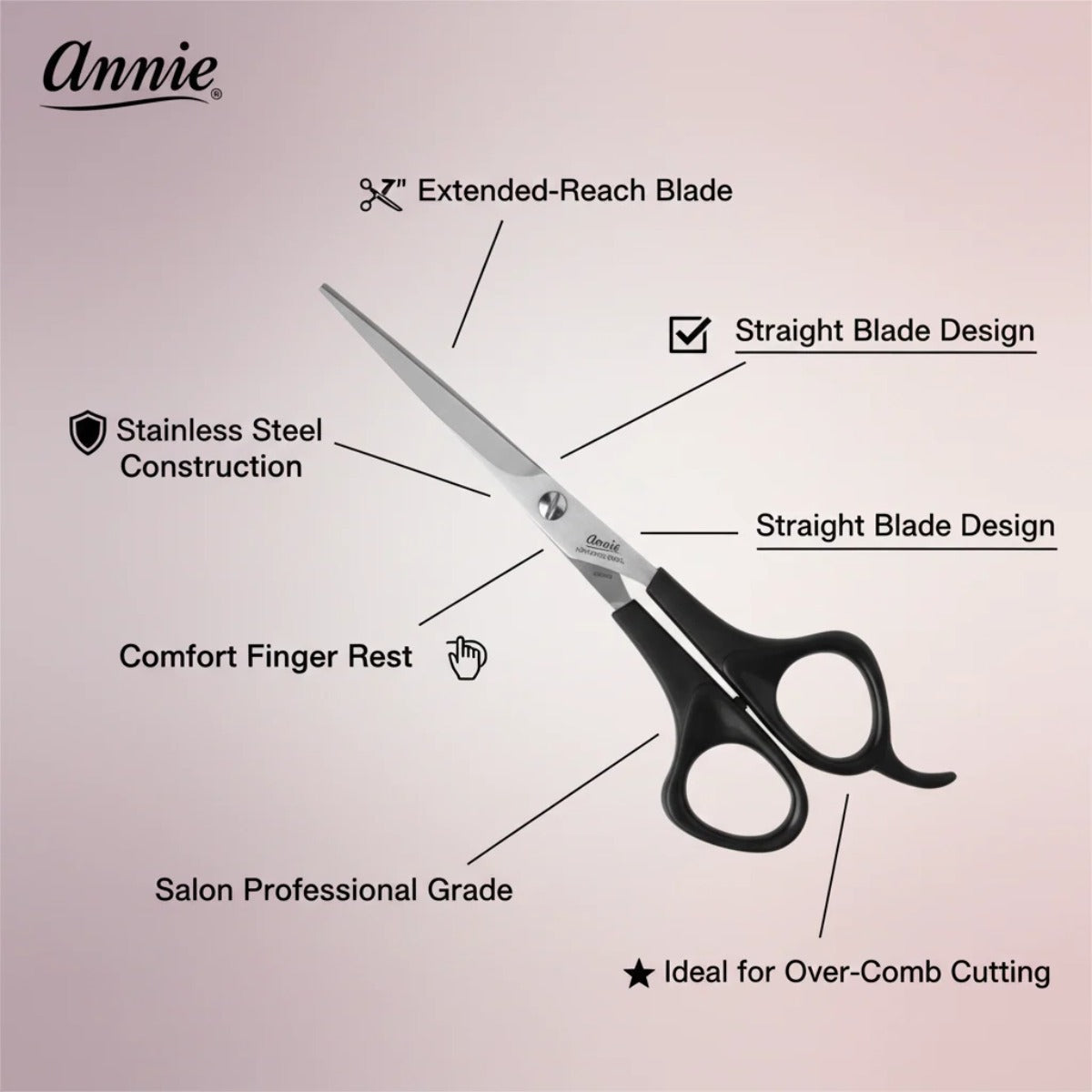 Stainless Steel Hair Shears 7" #5006