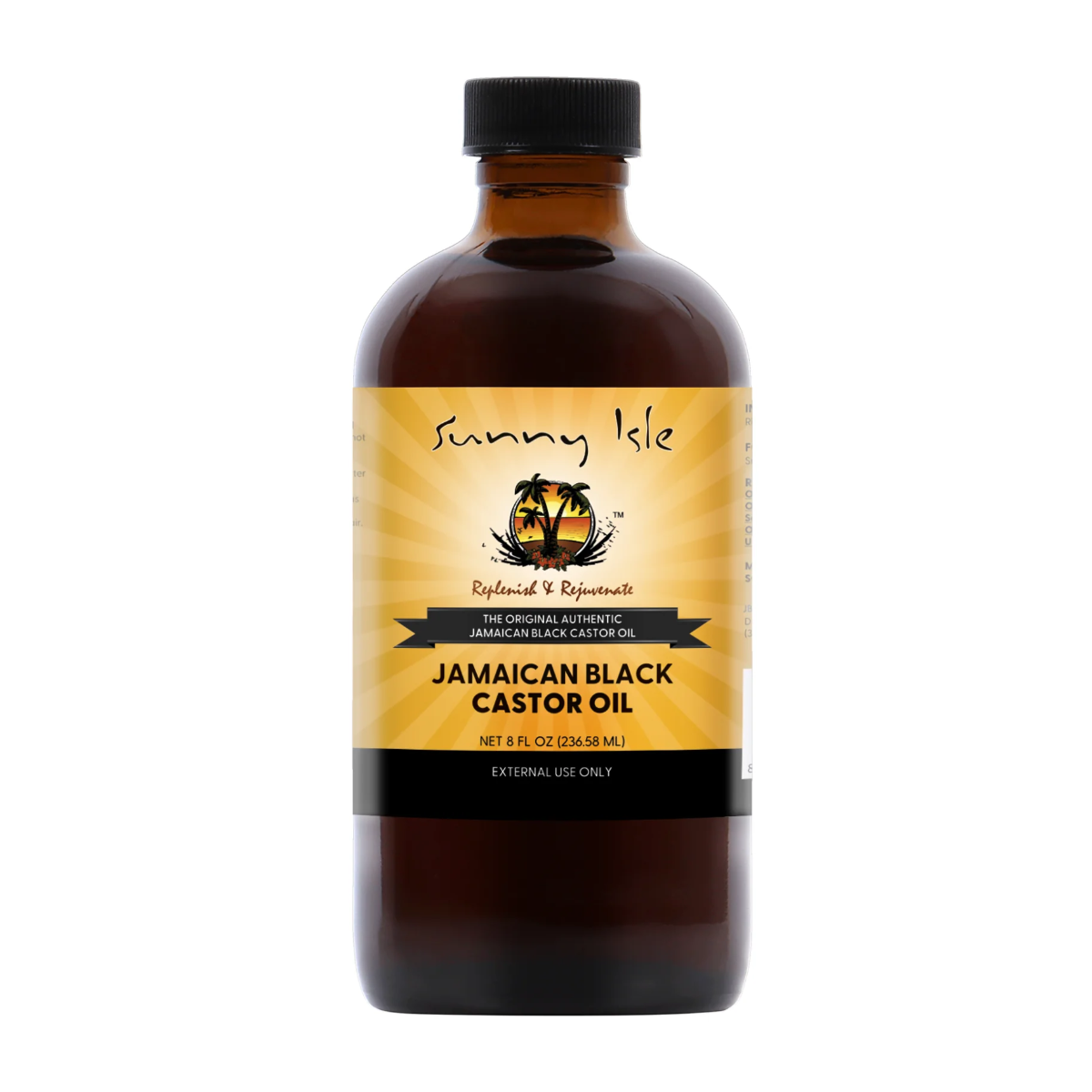 Sunny Isle Huile De Ricin Noire Jamaïcaine 8oz