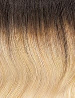 Sensationnel braid hair extension with natural dark roots blending into blonde ombre strands