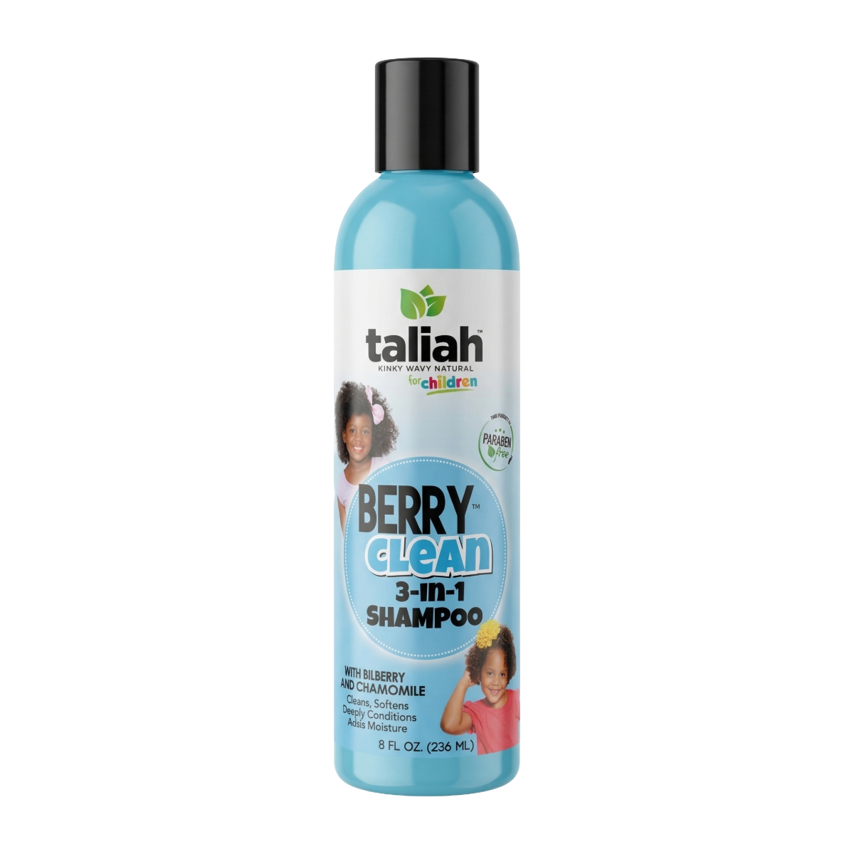 TALIAH WAAJID Shampooing 3-en-1 Kinky Wavy Natural pour enfants Berry Clean 8oz