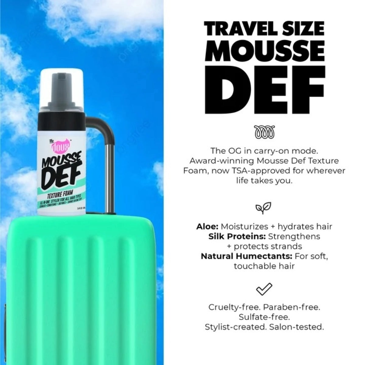 The doux Mousse Def Texture Foam 3.4oz