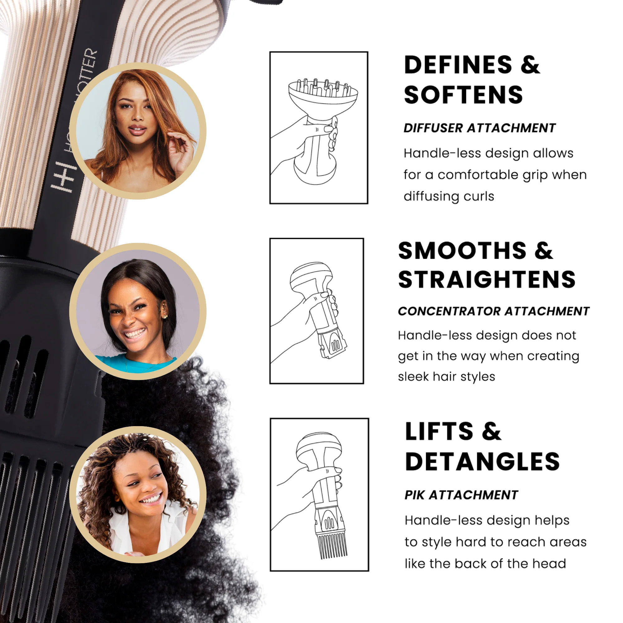 Turbo 4000 Ceramic Handless Hair Dryer #5847