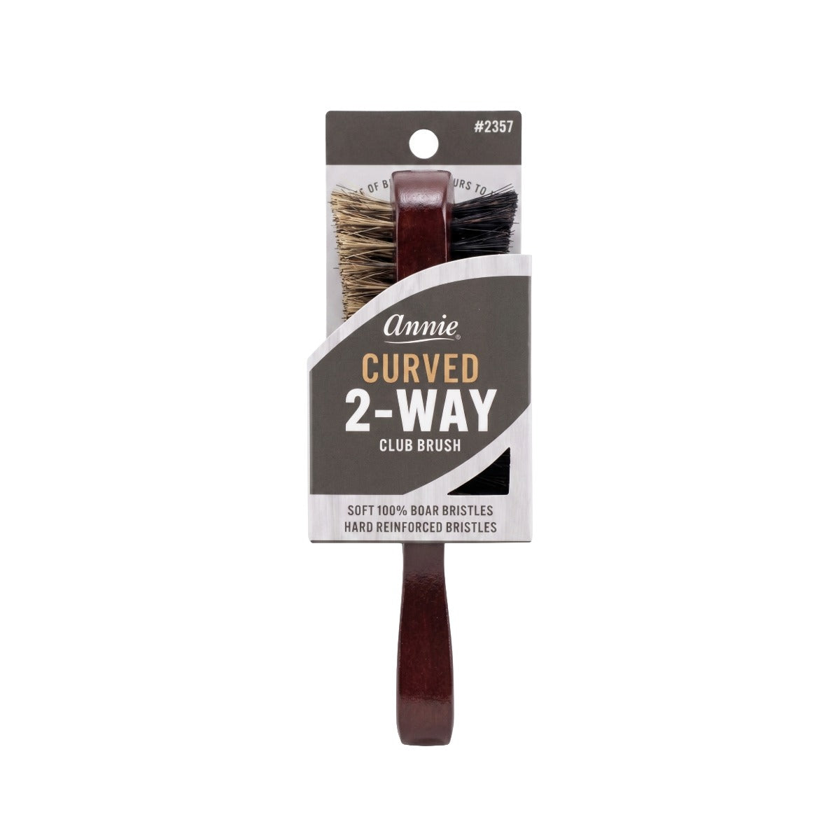 Two Ways Club Curved Bristle Brush Hard & Soft [Assorted Color] #2357