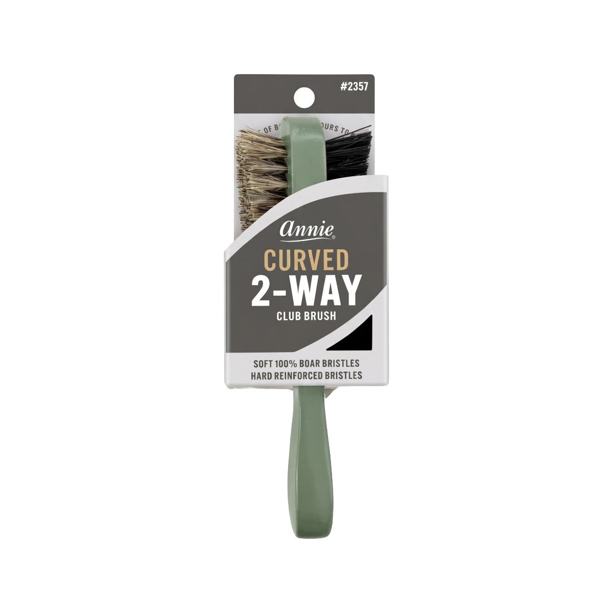 Two Ways Club Curved Bristle Brush Hard & Soft [Assorted Color] #2357