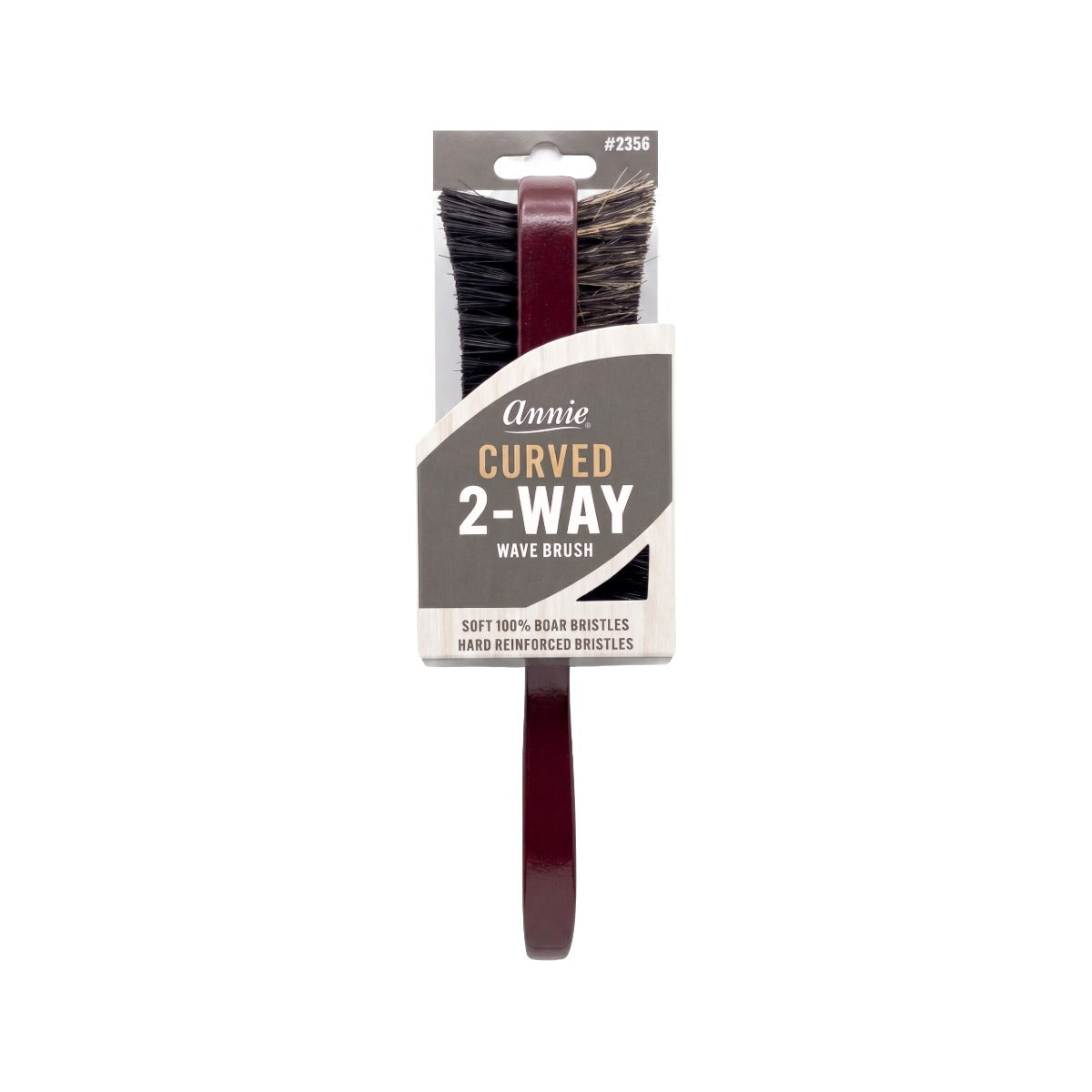 Two Ways Wave Curved Bristle Brush Hard And Soft [Assorted Color] #2356