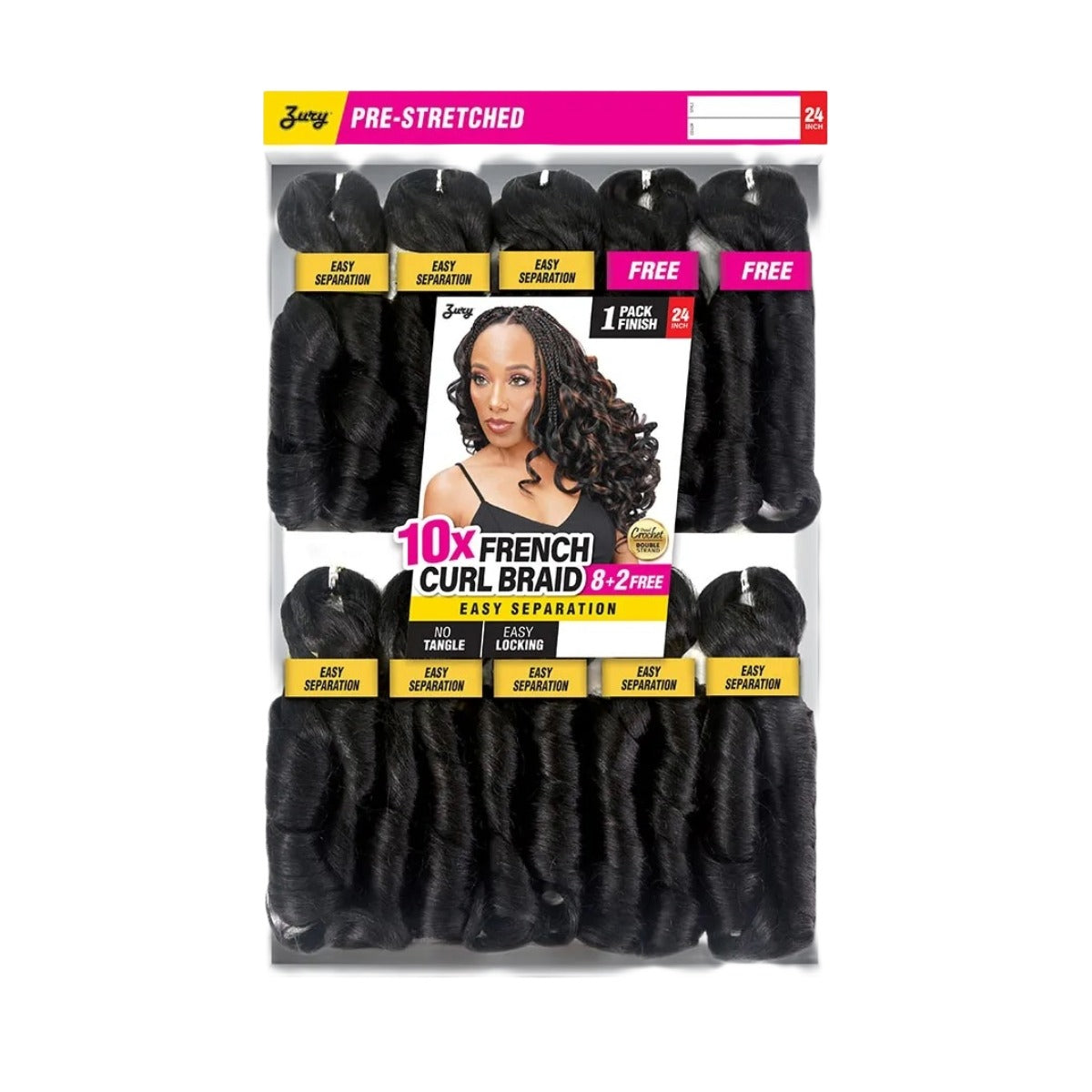 French Curl Braid 10X 24"