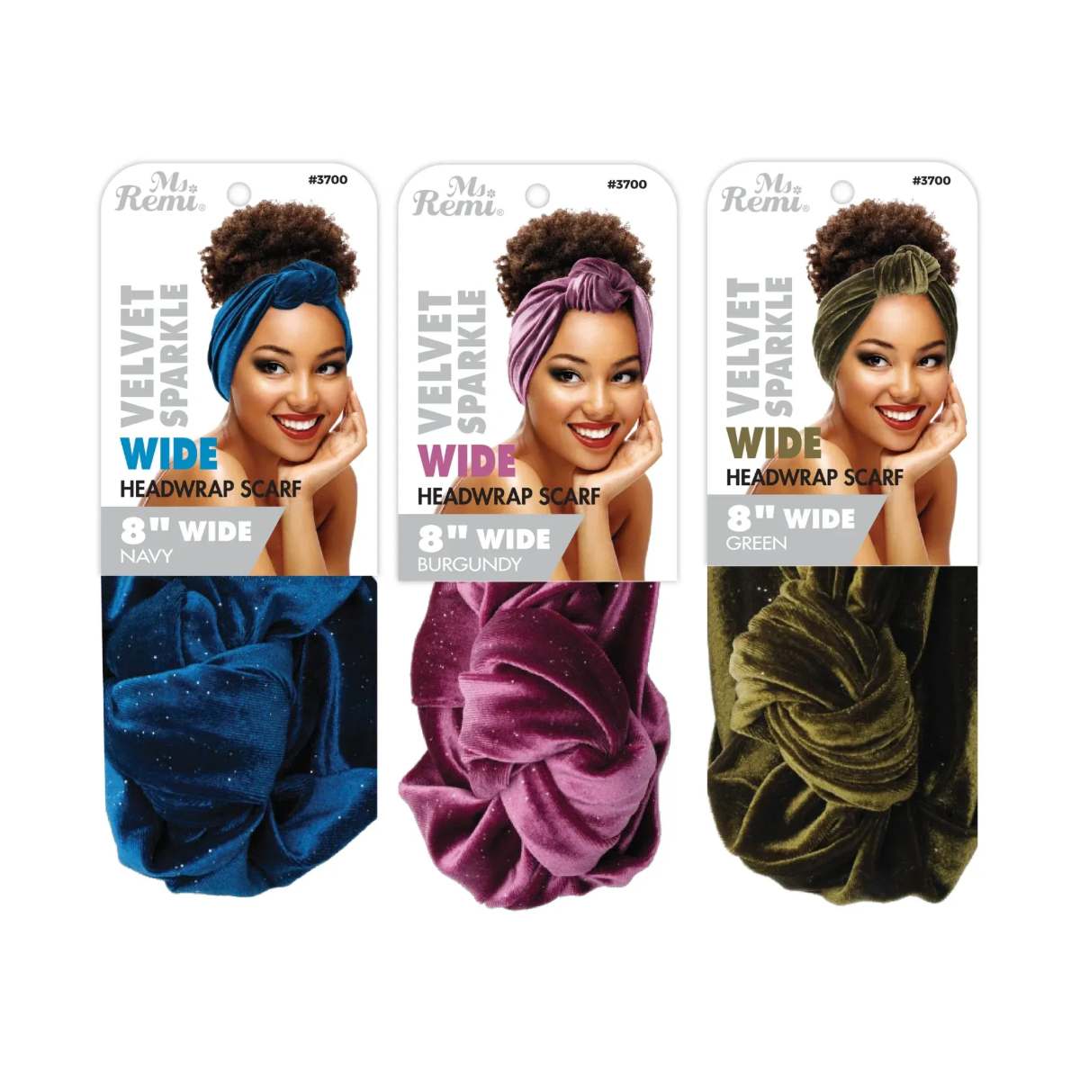 Foulard large et soyeux en velours scintillant [couleurs assorties] #3700