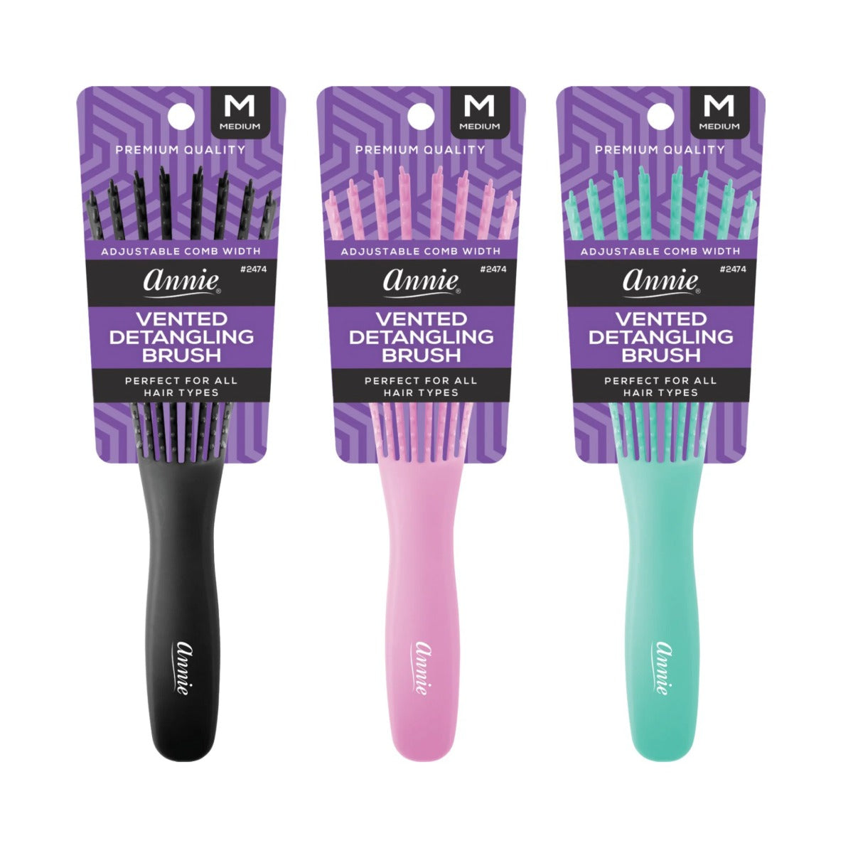 Brosse démêlante ventilée 8 rangs #02474
