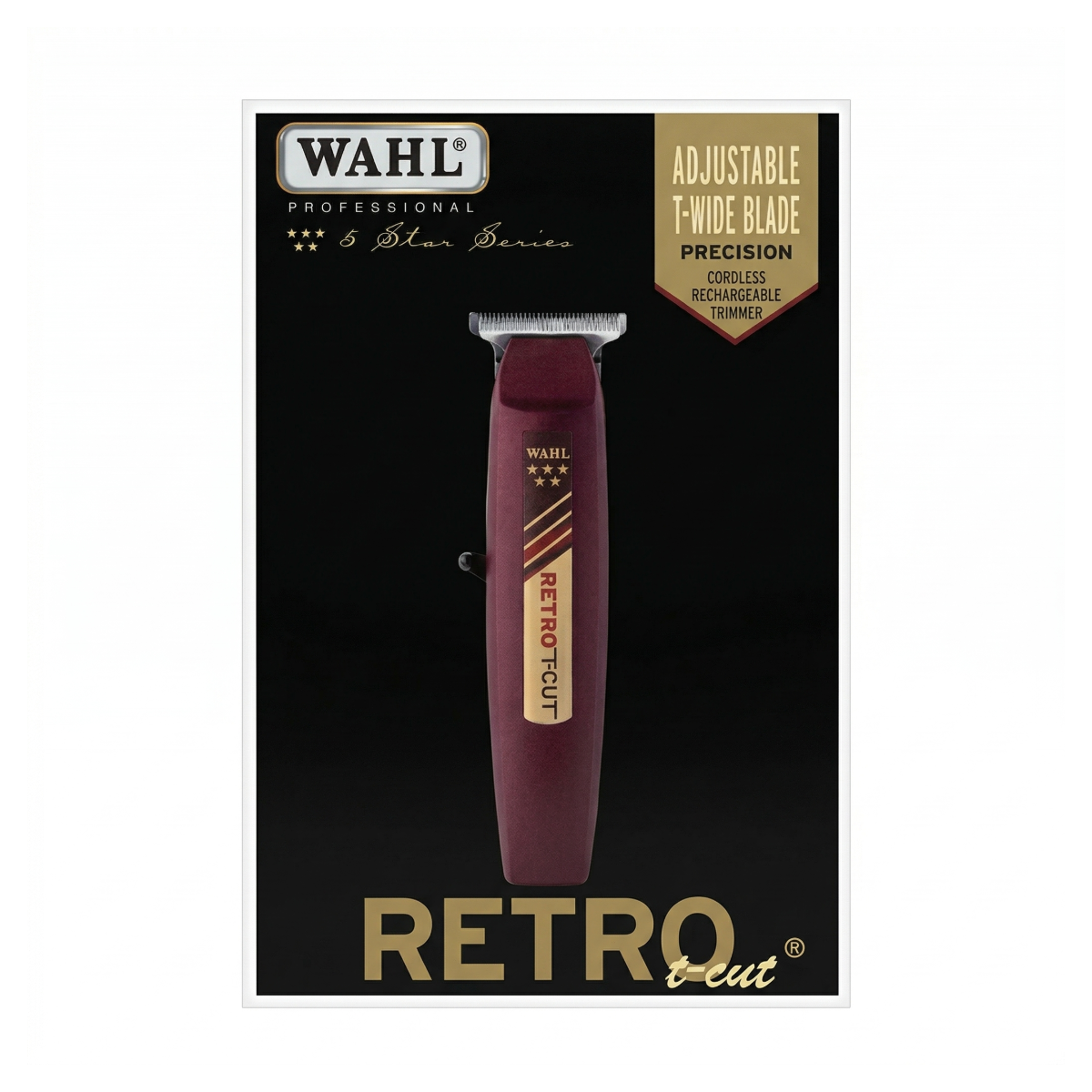 Wahl 5 Star Tondeuse T-Réglable Rétro Sans Fil #8412