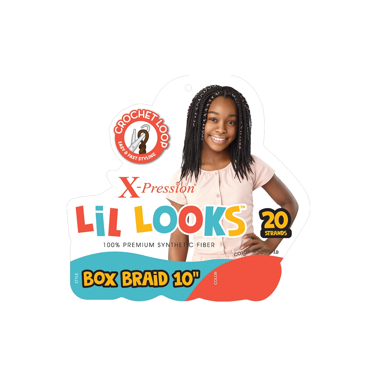 X-Pression Lil Looks Box Braid 10"