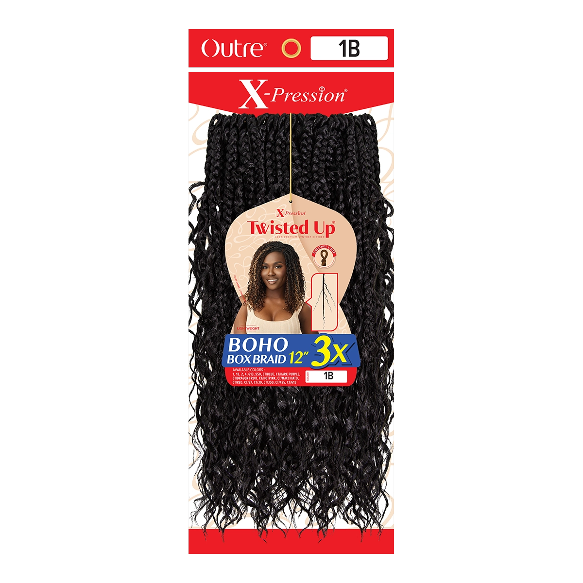 Tresses Boho Box Twisted Up X-Pression 12" 3x