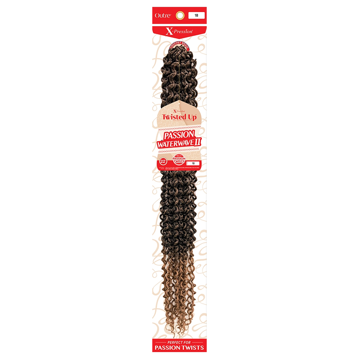 X-Pression Twisted Up Passion Water Wave II 22"