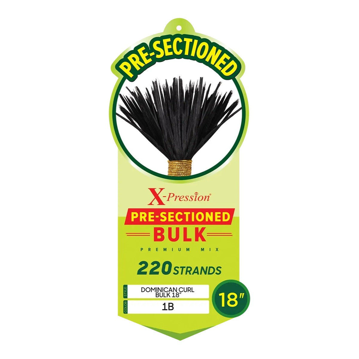 X-Pression Boucles Dominicaines Pré-Sélectionnées en Vrac 18"