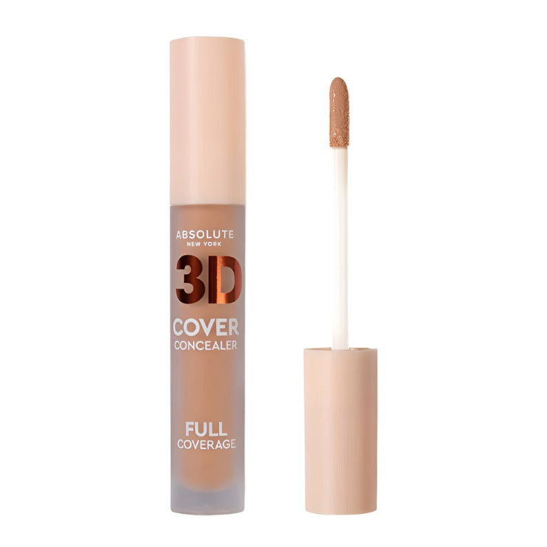 Absolute New York 3D Cover full coverage concealer with applicator wand in neutral shade