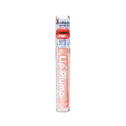 ABSOLUTE NEW YORK lip plumping gloss quartz sheer pink shimmer in clear tube with bold lip graphic