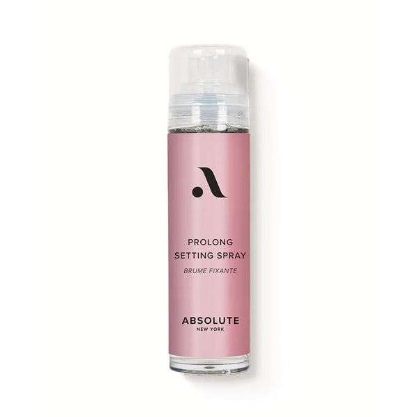 ABSOLUTE NEW YORK Prolong makeup setting spray in pink bottle long lasting fine mist to lock makeup