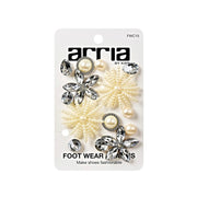 RED BEAUTY by KISS floral pearl and crystal shoe decorations on display card footwear charms for shoes