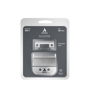 Andis Master replacement blade pack showing two stainless steel clipper blades in blister packaging
