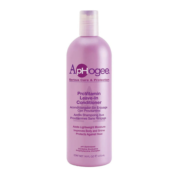 ApHogee ProVitamin Leave In Conditioner pink 16 oz bottle complements deep moisture shampoo for dry hair